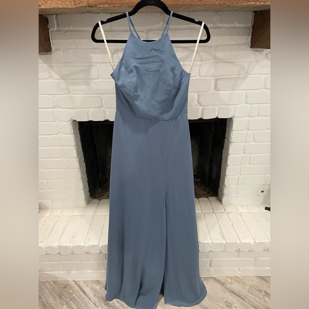 Jenny Yoo Dusty Blue Bridesmaids Dress